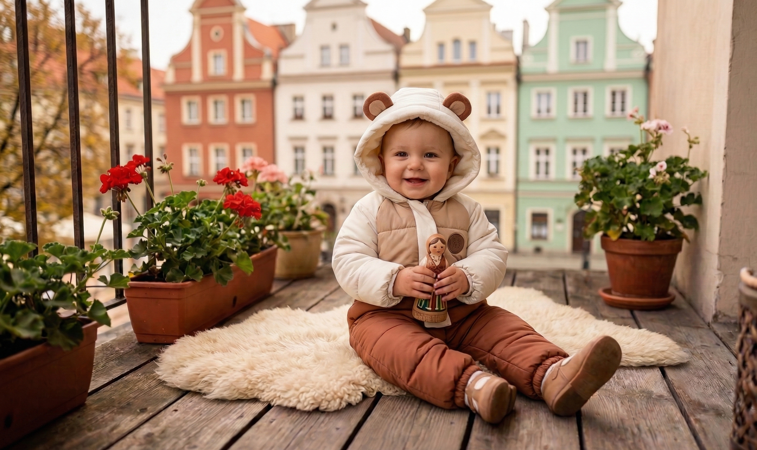 Ocieplany kombinezon niemowlęcy "Mały Miś"